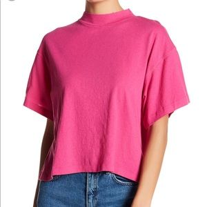 Free people mock neck tee